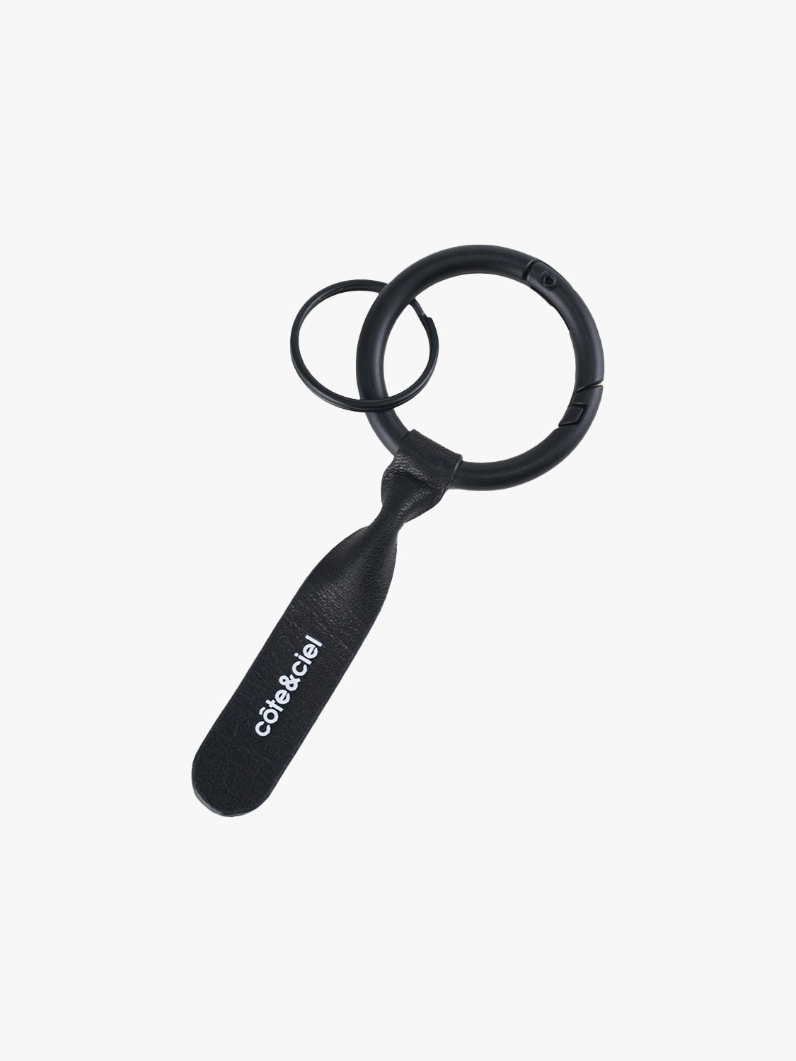 RingO Keychain Leather Black