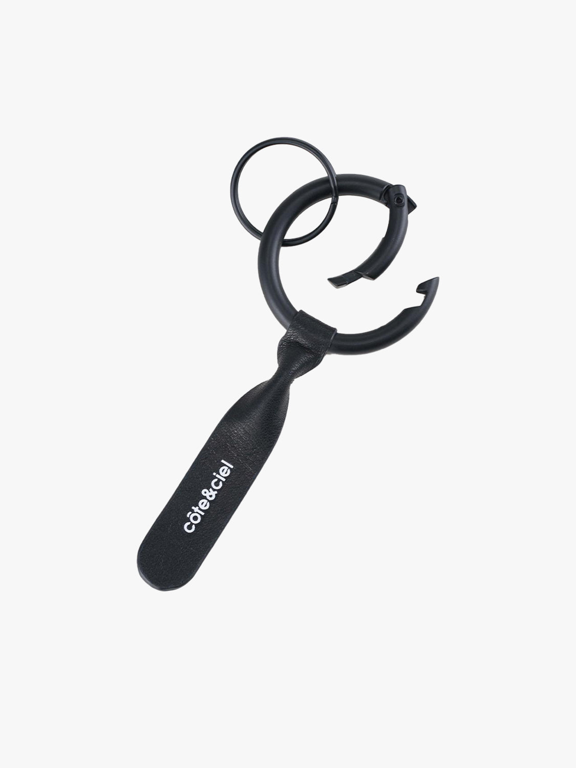 RingO Keychain Leather Black