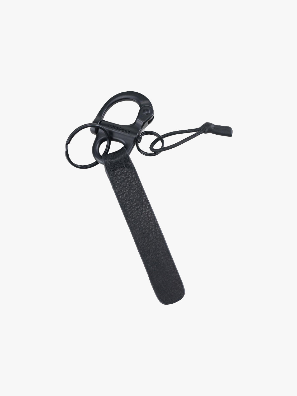 LetGo Keychain Leather Black