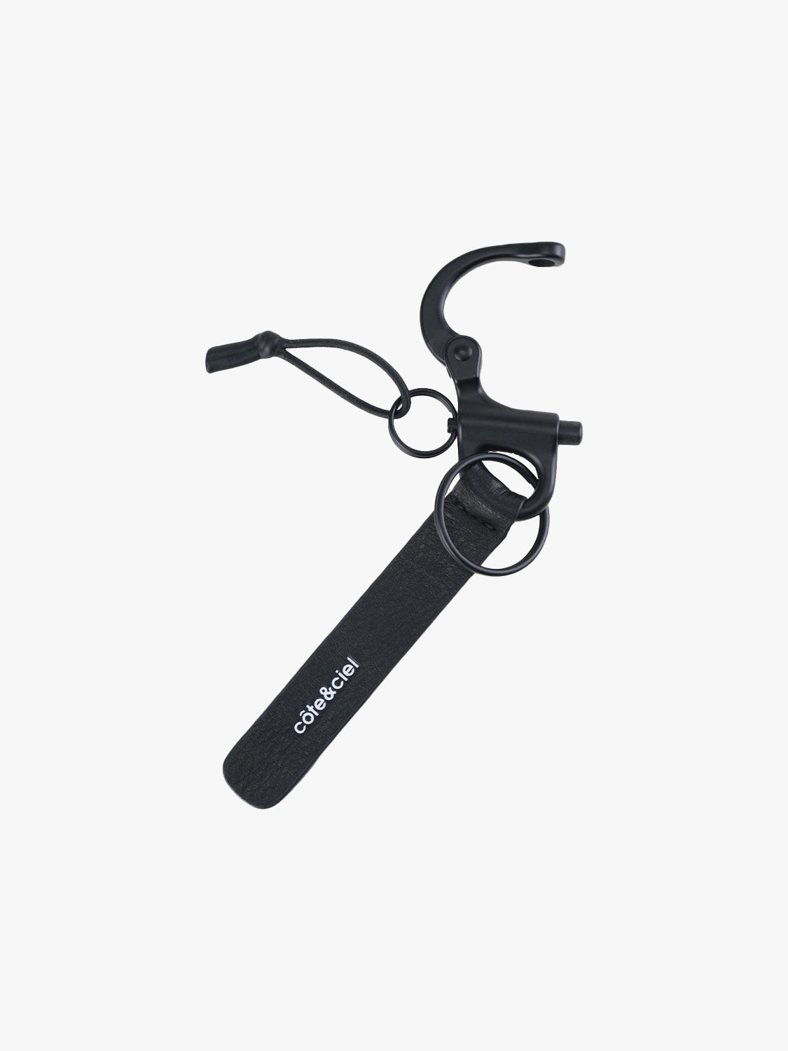 LetGo Keychain Leather Black