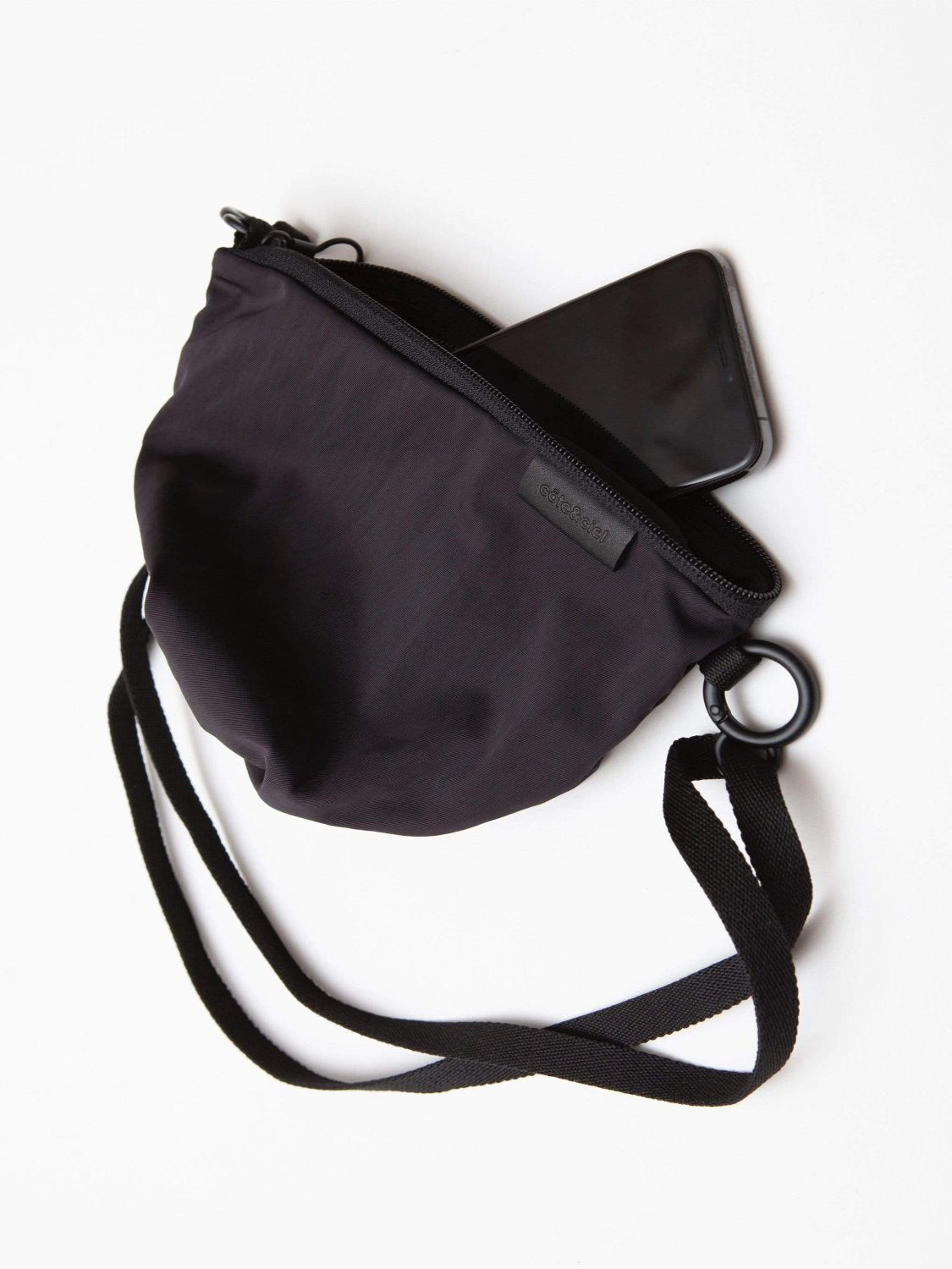 coteetciel Small/Pouch Orba Creased Black 28829 côte&ciel APAC