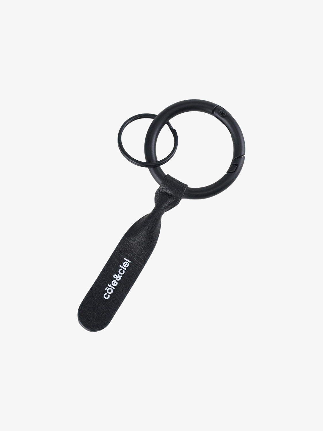 RingO Keychain Leather Black