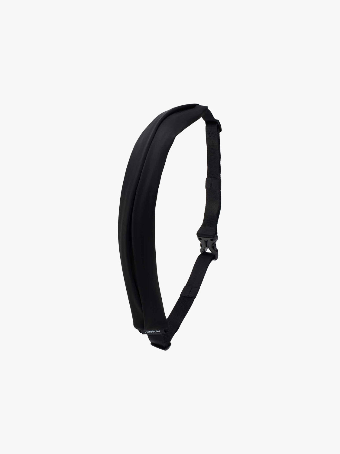 Adda Sleek Black Crossbody Strap