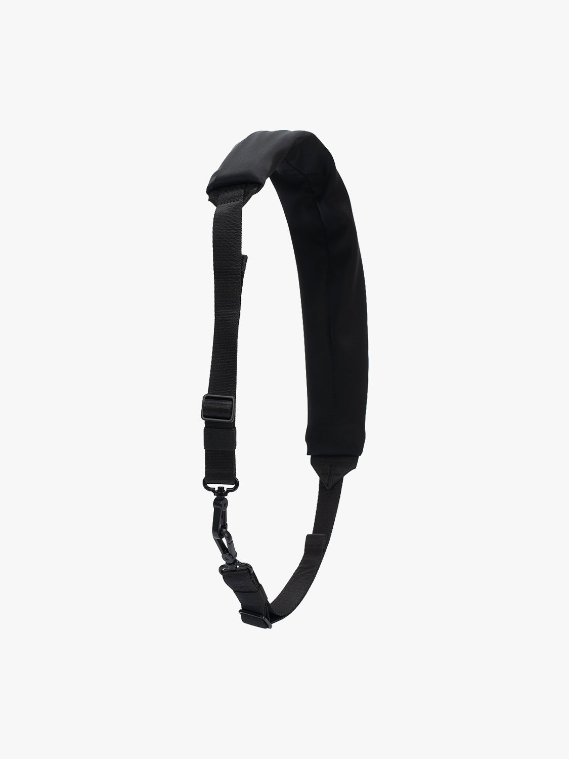 Adda Sleek Black Crossbody Strap