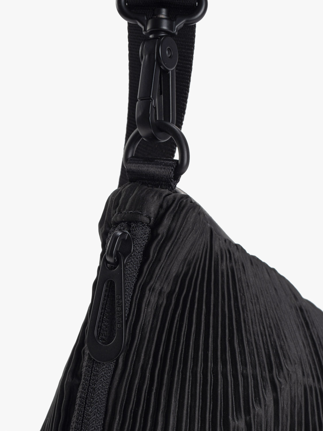 Orne Pleated Black Bag