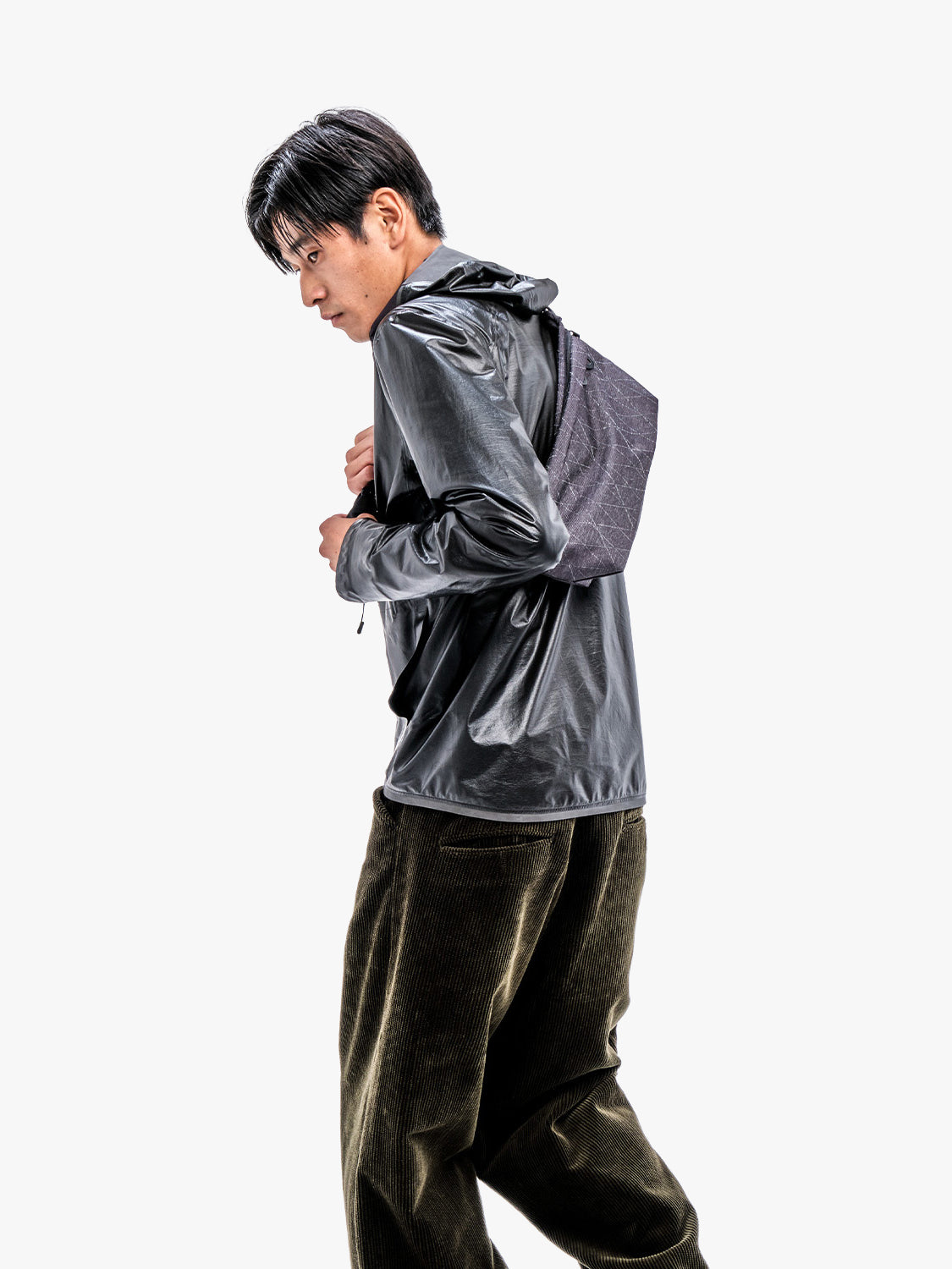 Adda Plus Jacquard Grey Shoulder Strap