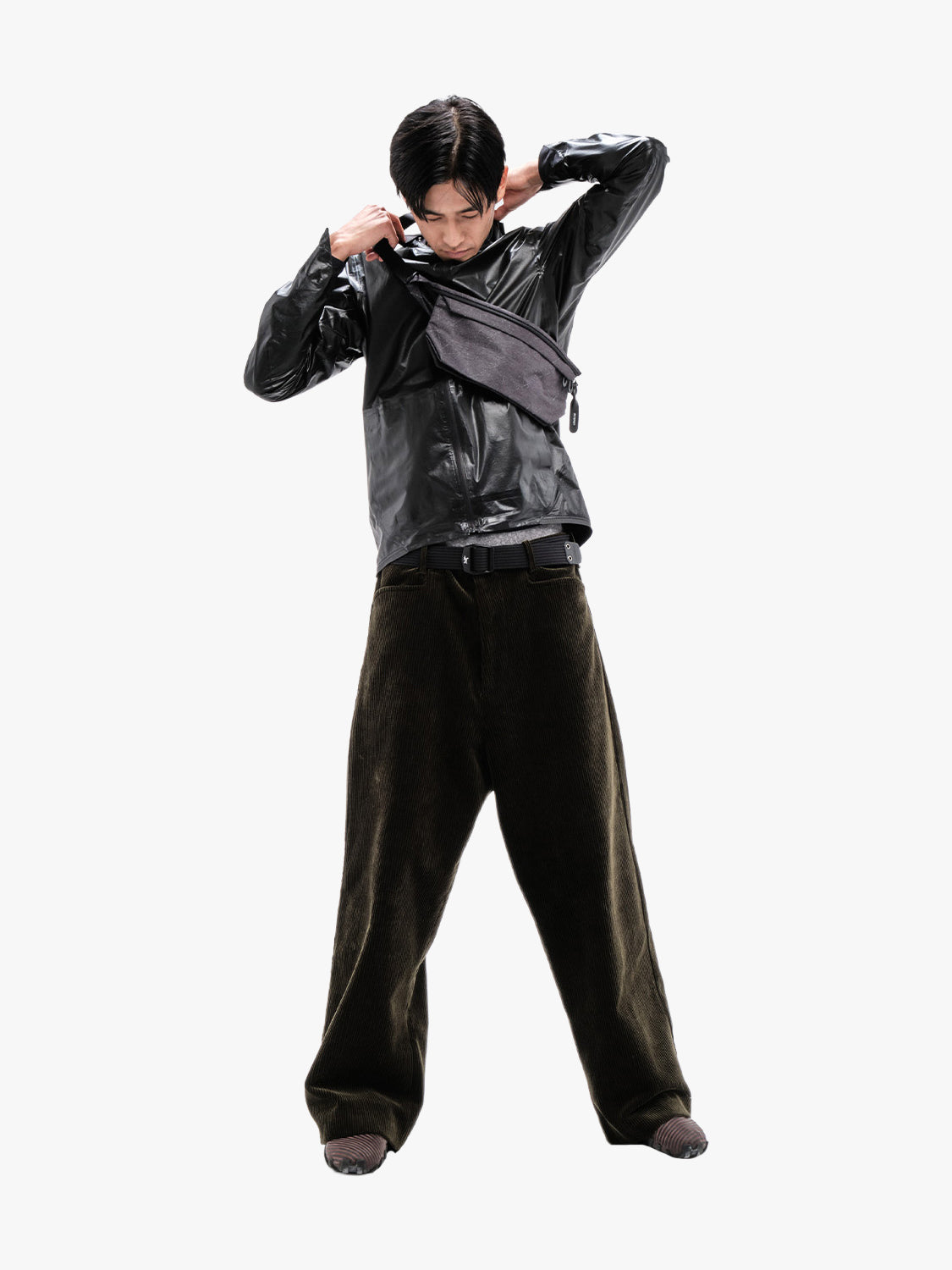 Adda Plus Jacquard Grey Shoulder Strap