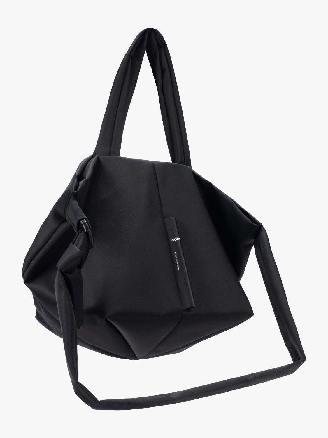 Amu Sleek Nylon Black Bag