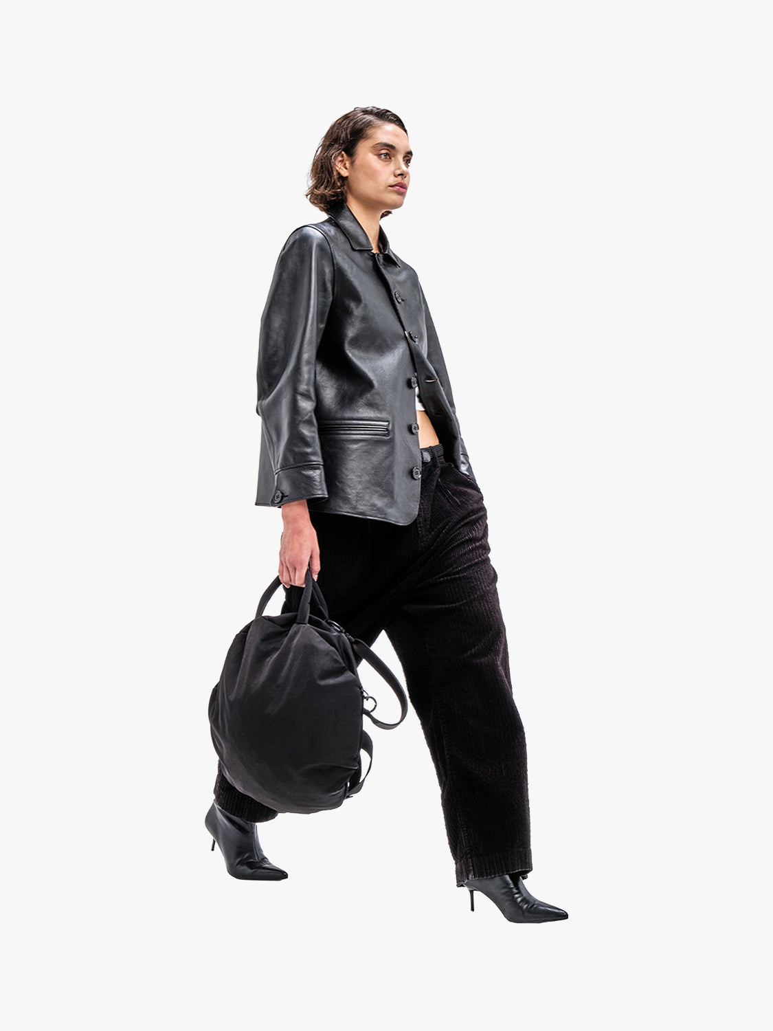 Moselle Smooth Black Backpack