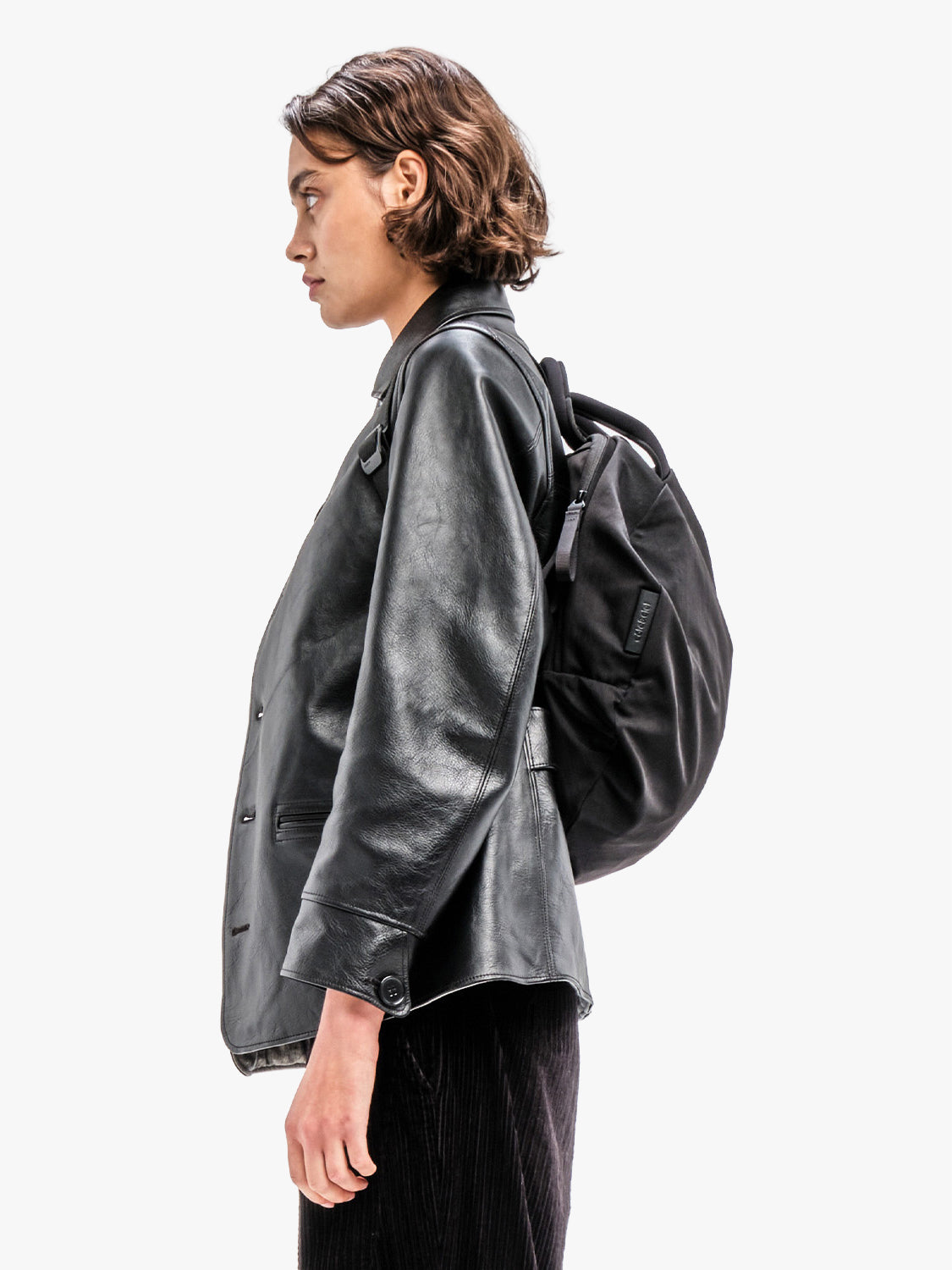 Moselle Smooth Black Backpack