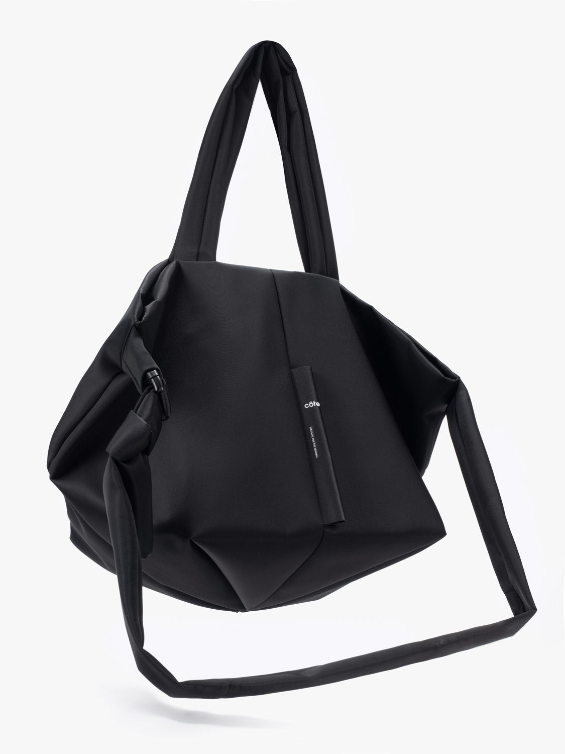 Amu Sleek Nylon Black Bag