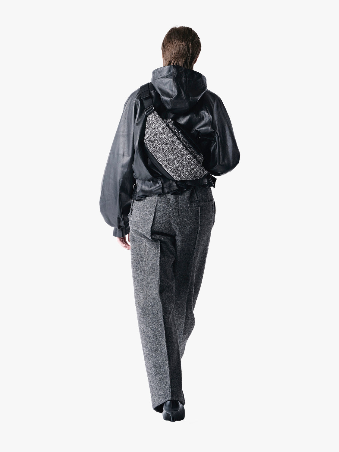 coteetciel Crossbody/Waist Isarau S Tweed Black & Cream côte&ciel US 29274